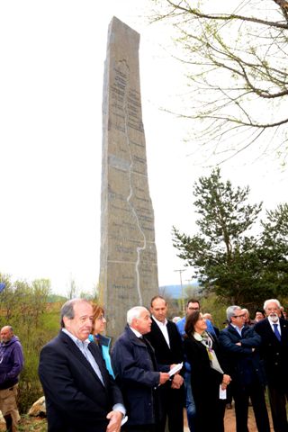 Inauguración del monolito del Duero