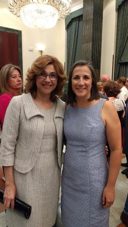La alcaldesa, Raquel González, con la Primera Dama de Costa Rica, Mercedes Peñas