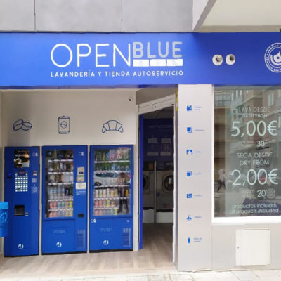 Lavandería Autoservicio y Vending 24h Open Blue Aranda de Duero