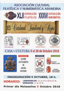 XLII EXPOSICIÓN FILATÉLICA
XXXVI EXPOSICIÓN NUMISMÁTICA