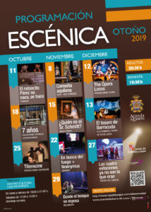 PROGRAMACIÓN ESCÉNICA OTOÑO 2019 PROGRAMACIÓN ESCÉNICA OTOÑO 2019
