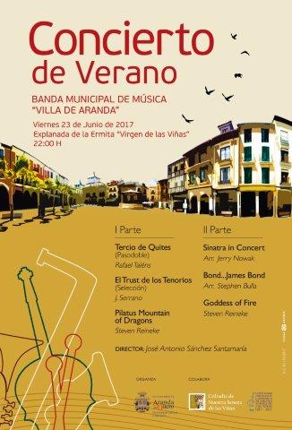 CONCIERTO DE VERANO – BANDA MUNICIPAL DE MÚSICA «VILLA DE ARANDA»