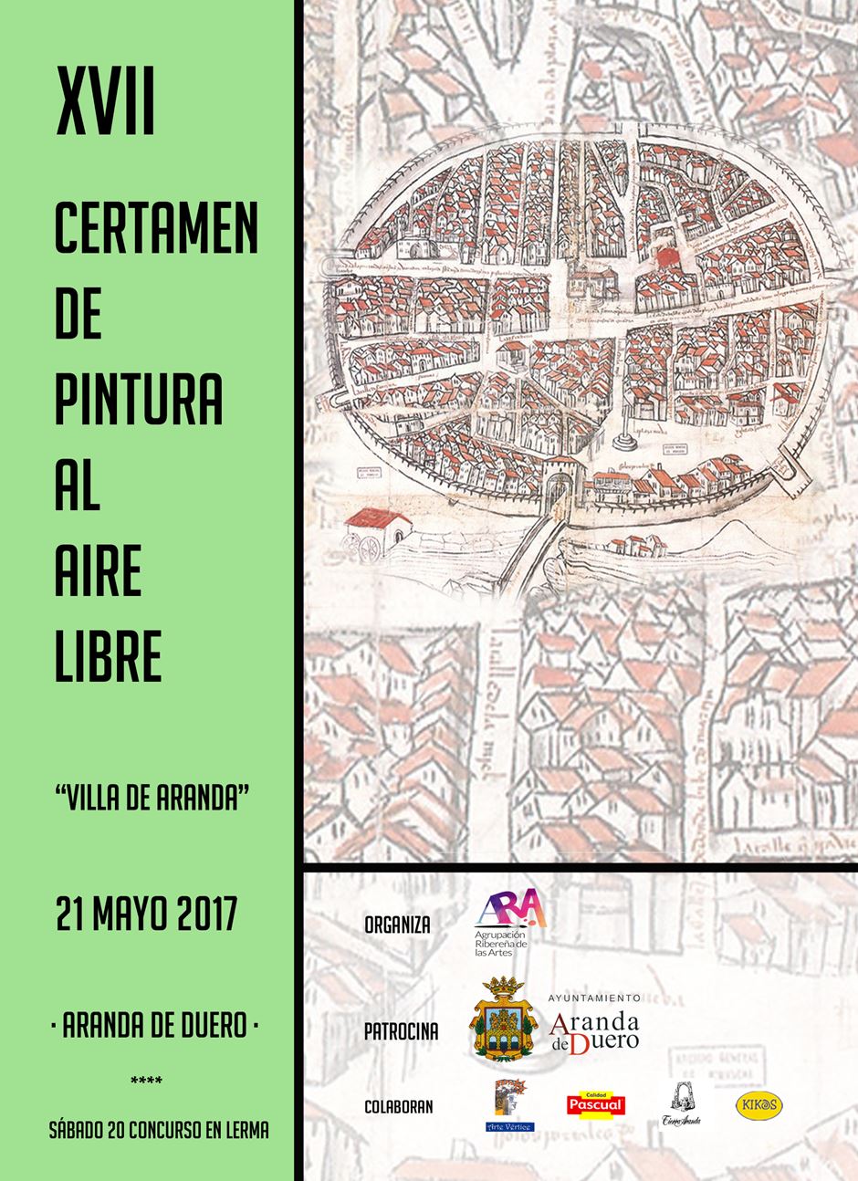 XVII CERTAMEN DE PINTURA RÁPIDA AL AIRE LIBRE «VILLA DE ARANDA». OBRAS PREMIADAS.