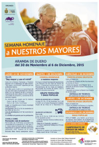 SEMANA HOMENAJE A NUESTROS MAYORES
Del 30 de noviembre al 6 de diciembre