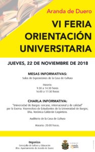 VI FERIA DE ORIENTACIÓN UNIVERSITARIA, 2018 VI FERIA DE ORIENTACIÓN UNIVERSITARIA, 2018