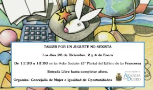 TALLER «JUGUETE NO SEXISTA»