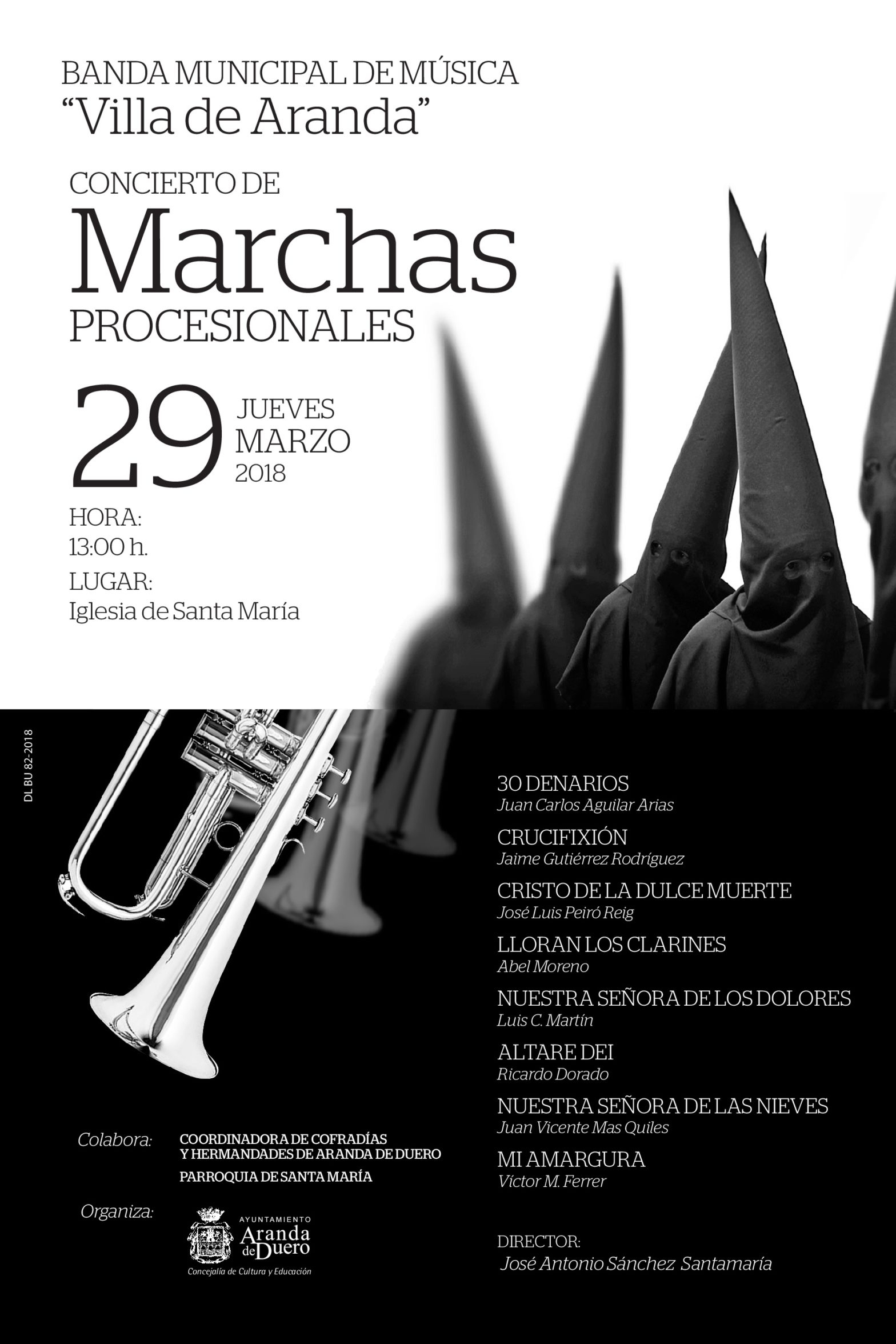CONCIERTO DE MARCHAS PROCESIONALES – BANDA MUNICIPAL DE MÚSICA «VILLA DE ARANDA»