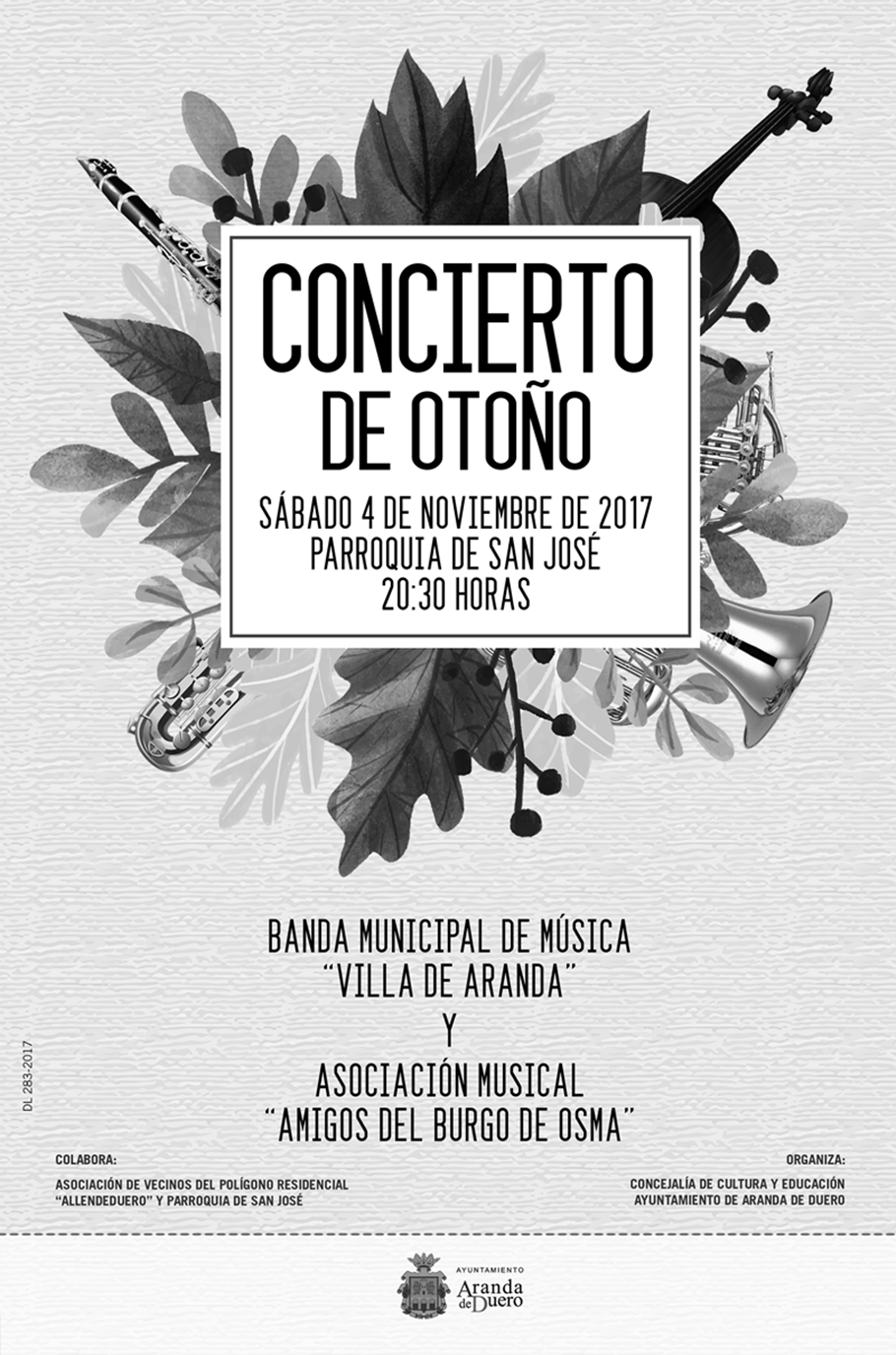 CONCIERTO DE OTOÑO de la BANDA MUNICIPAL DE MÚSICA «VILLA DE ARANDA»