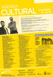 AGENDA CULTURAL DICIEMBRE 2018