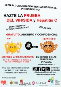 CAMPAÑA DE PRUEBAS RÁPIDAS PARA LA DETECCIÓN PRECOZ DEL VIH Y DE LA HEPATITIS C.