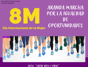 Marcha «Aranda marcha por la igualdad de oportunidades».