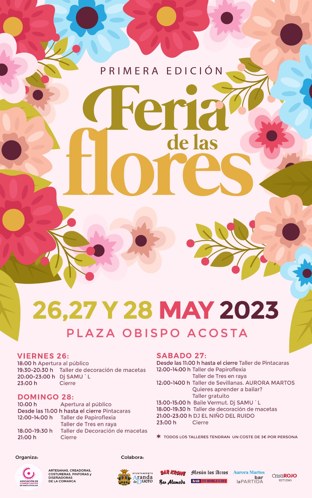 Primera edición Feria de las Flores 26, 27 y 28 de mayo de 2023