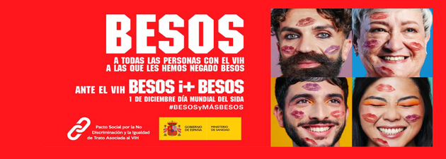 Día Mundial del Sida 2023. Ante el VIH #BESOSyMÁSBESOS