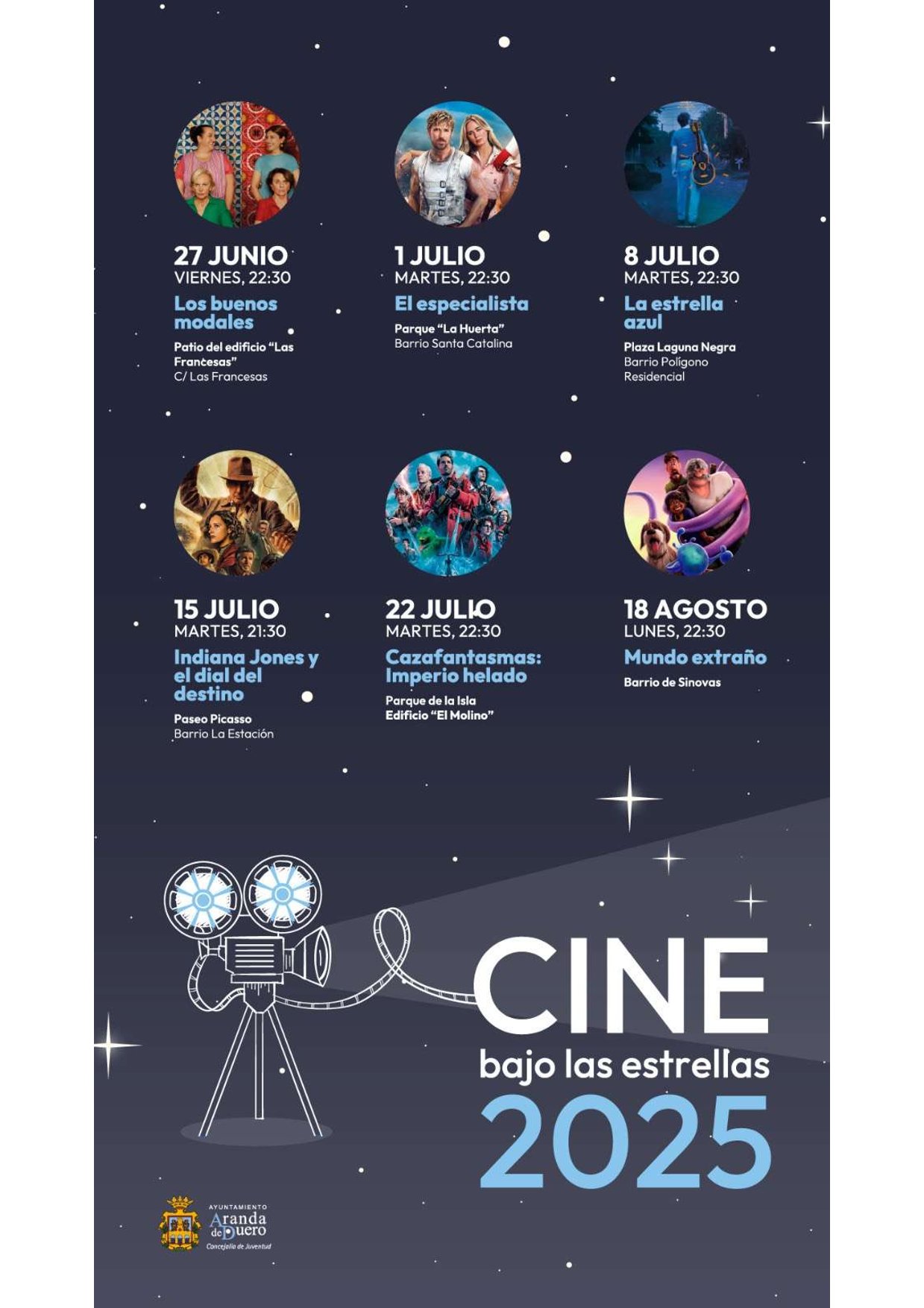 CINE BAJO LAS ESTRELLAS 2025